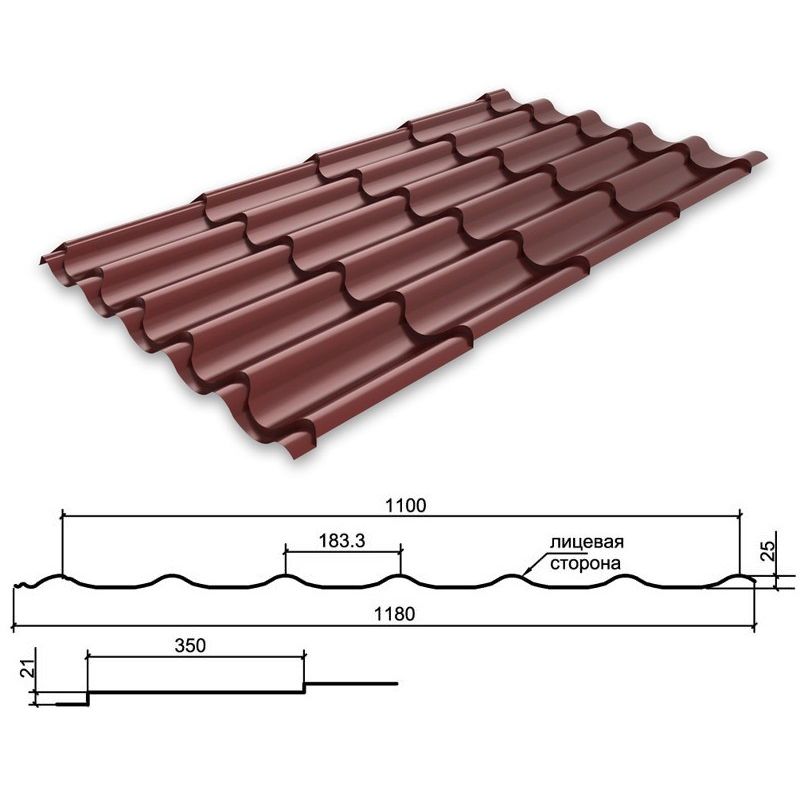 Металлочерепица Клауди Металлочерепица Клауди