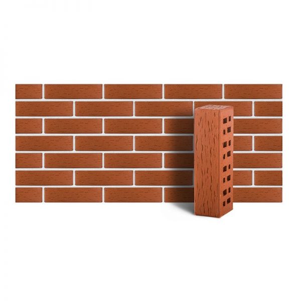 Кирпич лицевой ЛСР клинкер “Лондон” Красный береста