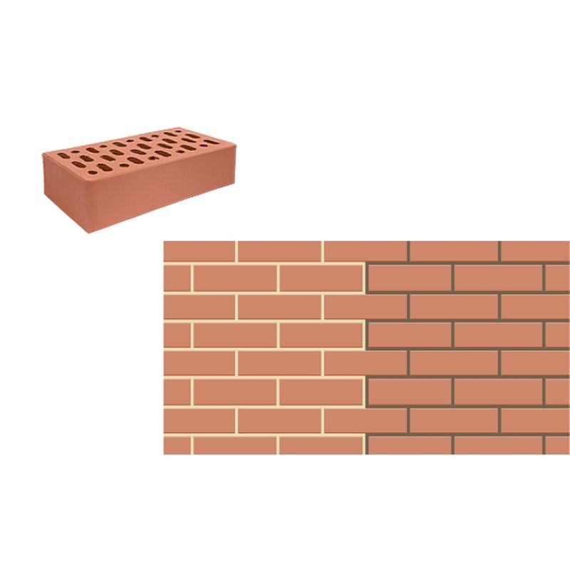 Кирпич лицевой НКЗ “Абрикос” гладкий утолщенный