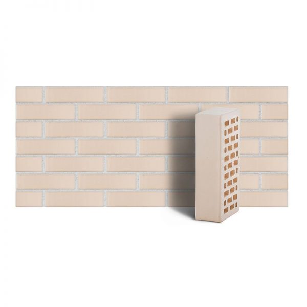 Кирпич лицевой ЛСР белый гладкий одинарный
