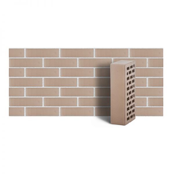 Кирпич лицевой ЛСР светло-серый гладкий одинарный