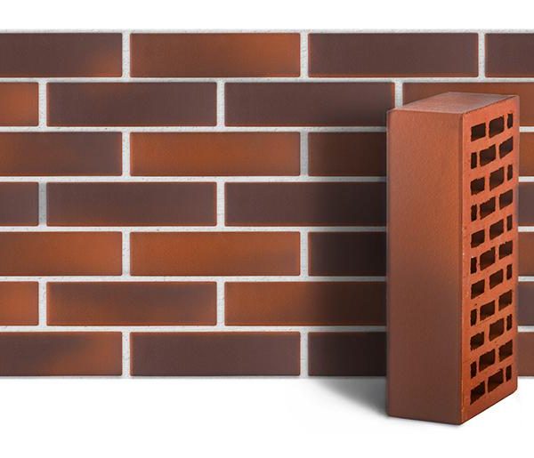 Кирпич лицевой ЛСР красный флэшинг одинарный