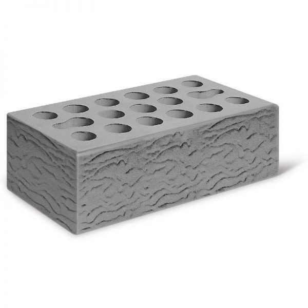 Кирпич лицевой Керма Серебро Риф утолщенный