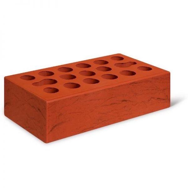 Кирпич лицевой Керма Красный Рустик одинарный