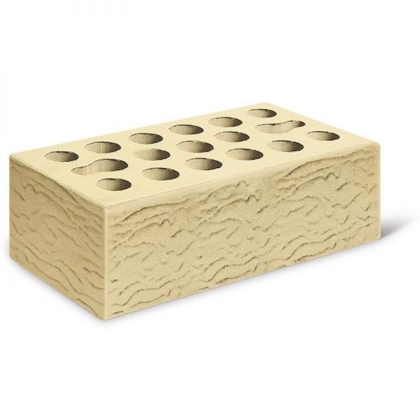 Кирпич лицевой Керма Пшеничное лето Риф утолщенный