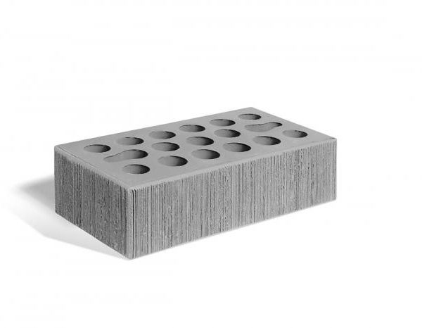 Кирпич лицевой Керма Серебро бархат одинарный