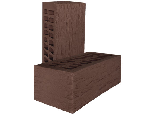 Кирпич лицевой Коричневый Rock М150, 1.4НФ. Красная Гвардия