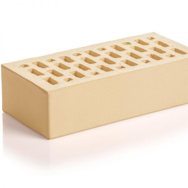 Кирпич лицевой клинкерный одинарный Магма Белый топаз