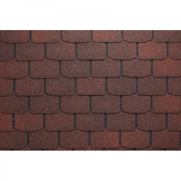 Гибкая черепица Docke Крона Красный