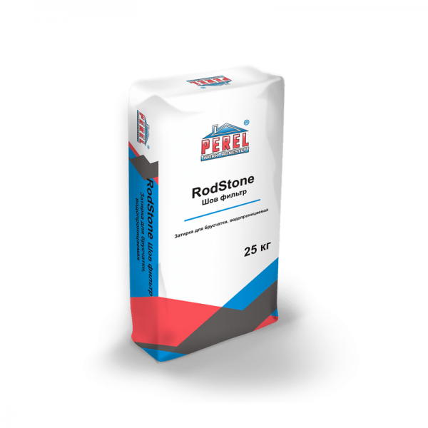 Затирка для брусчатки водопроницаемая RodStone Шов-фильтр серый 0953