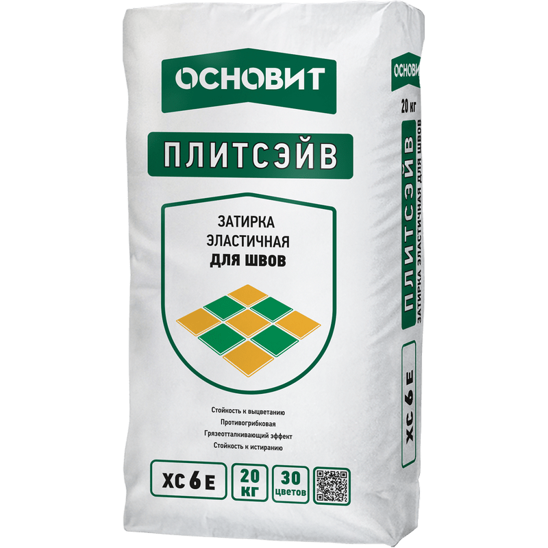 Затирка цветная эластичная Темно-серая 022 ОСНОВИТ ПЛИТСЭЙВ ХС6 Е Затирка цветная эластичная Темно-серая 022 ОСНОВИТ ПЛИТСЭЙВ ХС6 Е