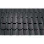 Керамическая рядовая черепица BRAAS Агат 14 антрацит ангоб