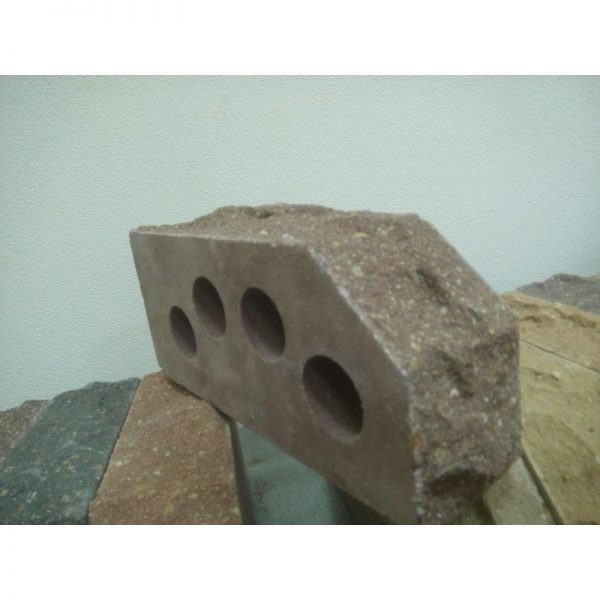 Кирпич облицовочный гиперпрессованный Литос М250 Ложок-Тычок 45 Коричневый 230х100х65 мм 1 НФ