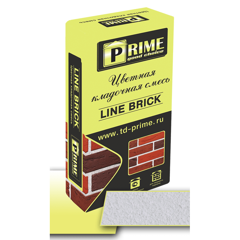 Цветная кладочная смесь Prime “Line Brick’«Wasser». Белая 25 кг Цветная кладочная смесь Prime “Line Brick’«Wasser». Белая 25 кг
