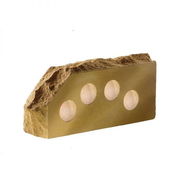 Кирпич облицовочный гиперпрессованный Литос М250 Ложок-Тычок 45 Солома 230х100х65 мм 1 НФ