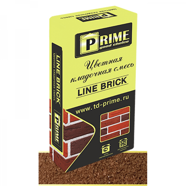 Цветная кладочная смесь Prime “Line Brick’«Wasser». Коричневая 25 кг