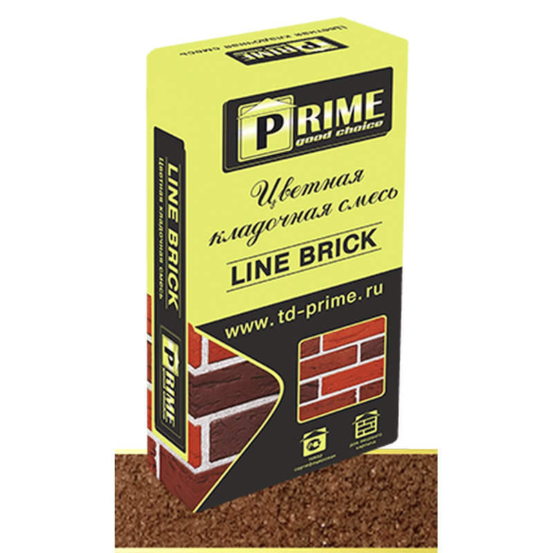Цветная кладочная смесь Prime “Line Brick’«Wasser». Коричневая 25 кг Цветная кладочная смесь Prime “Line Brick’«Wasser». Коричневая 25 кг