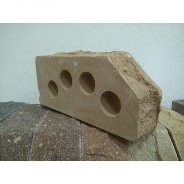 Кирпич облицовочный гиперпрессованный Литос М250 Ложок-Тычок 45 Солома 230х100х65 мм 1 НФ