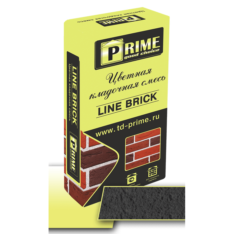 Цветная кладочная смесь Prime “Line Brick’«Wasser». Графитовая 25 кг Цветная кладочная смесь Prime “Line Brick’«Wasser». Графитовая 25 кг