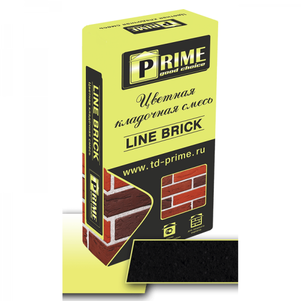 Цветная кладочная смесь Prime “Line Brick’«Wasser», Черная. 25 кг