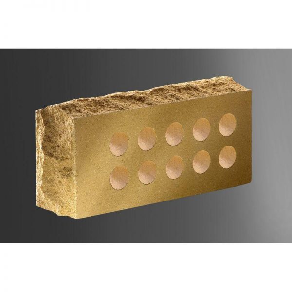 Кирпич облицовочный гиперпрессованный Литос М250 Ложок-Тычок Солома 230х100х65 мм 1 НФ