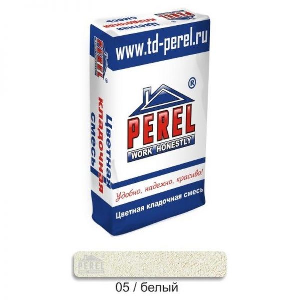 Цветная кладочная смесь Perel SL Белая. 25 кг