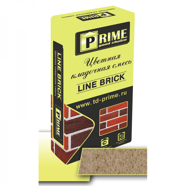 Цветная кладочная смесь Prime “Line Brick’«Wasser». Бежевая 25 кг