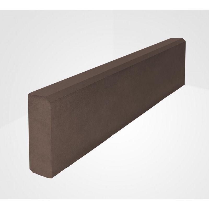 Поребрик коричневый бетонный Бел-Блок 1000х200х80 Поребрик коричневый бетонный Бел-Блок 1000х200х80