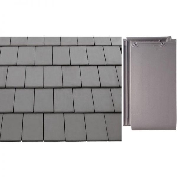 Керамическая рядовая черепица BRAAS Турмалин серая галька ангоб