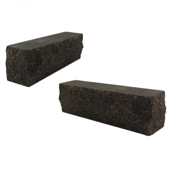 Кирпич облицовочный гиперпрессованный Гипербел М250 Ложок Графит Скала 230х50х65 мм 0. 5 НФ