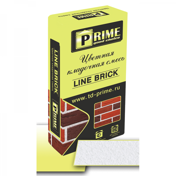 Цветная кладочная смесь Prime “Line Brick” «Wasser». Супер Белая 25 кг