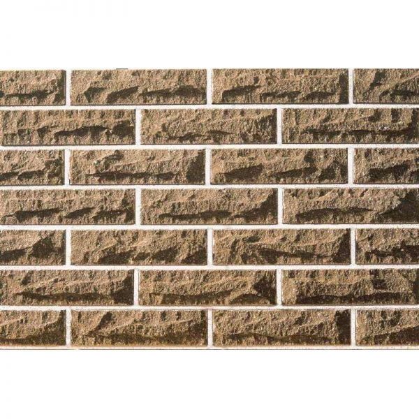 Кирпич облицовочный гиперпрессованный Литос М250 Ложок Коричневый 250х100х65 мм 1 НФ