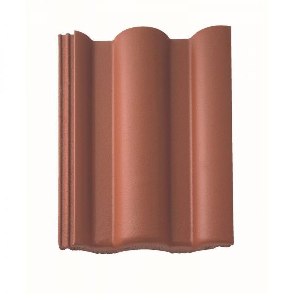 Цементно-песчаная черепица рядовая BRAAS Таунус Красный