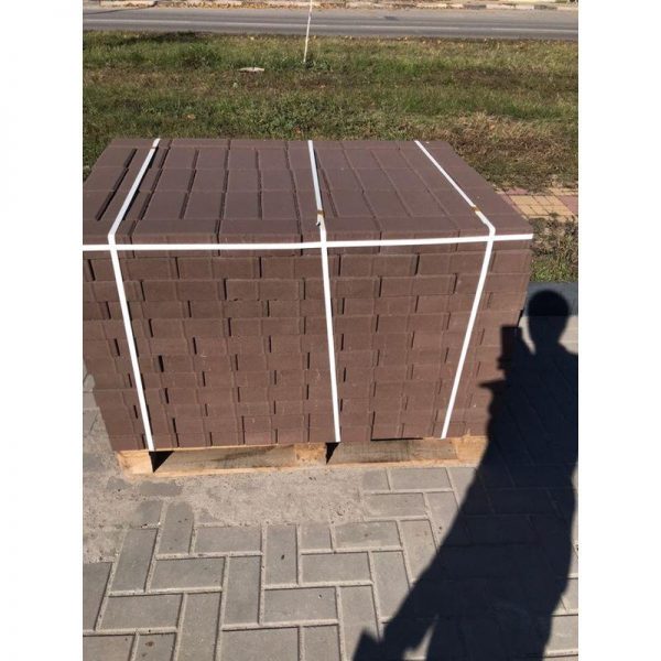 Плитка тротуарная бетонная Бел-Блок Коричневая 200*100*60