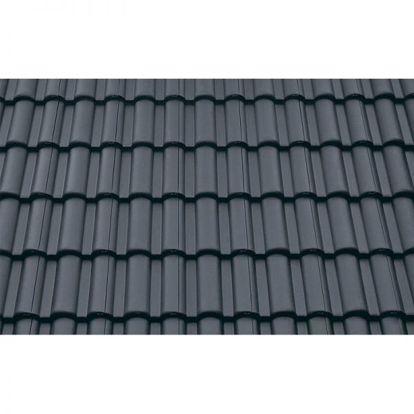 Цементно-песчаная черепица рядовая BRAAS Таунус графит