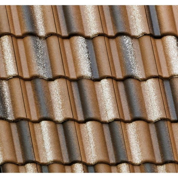 Цементно-песчаная черепица рядовая BRAAS Адриа коричневая