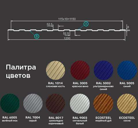 Профилированный лист С-8