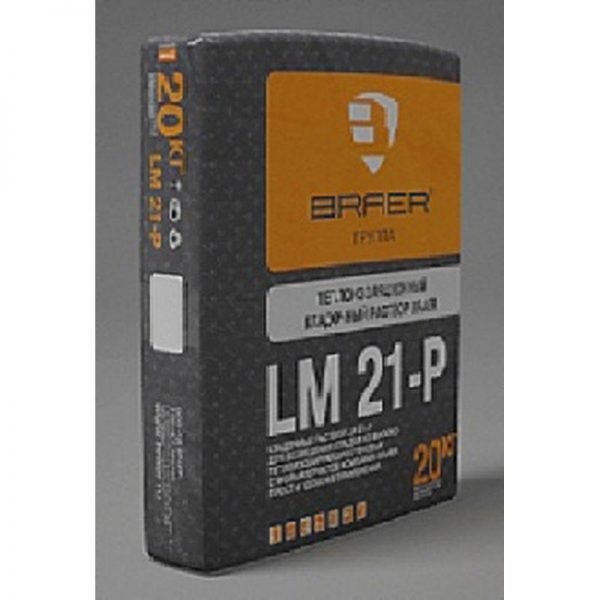 Теплоизоляционный кладочный раствор BRAER LM 21