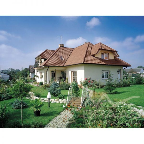 Цементно-песчаная рядовая черепица BRAAS Франкфуртская коричневая