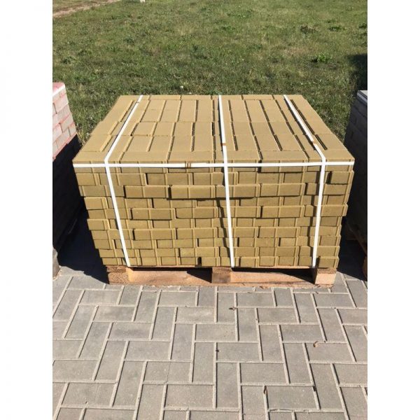Плитка тротуарная бетонная Бел-Блок Желтая 200*100*60