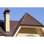 Цементно-песчаная черепица Baltic Tileрядовая Sea Wave бордовый