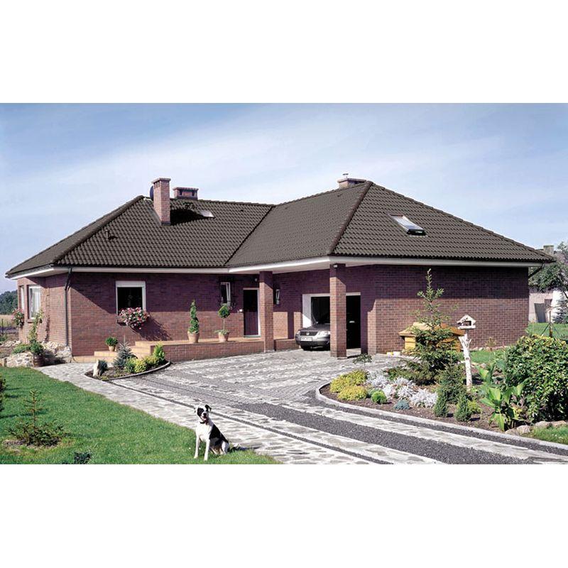 Цементно-песчаная черепица рядовая BRAAS Таунус графит Цементно-песчаная черепица рядовая BRAAS Таунус графит