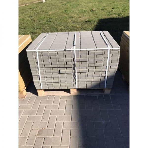 Плитка тротуарная бетонная Бел-Блок Серая 200*100*60