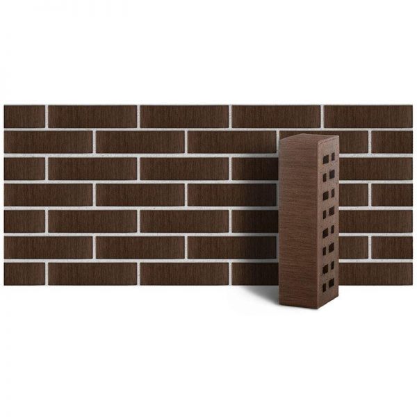 Клинкер фасадный ЛСР М300 коричневый Мюнхен тростник 250х85х65 0.7 НФ