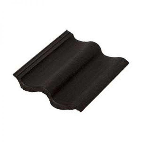 Цементно-песчаная черепица Baltic Tile рядовая Sea Wave черный