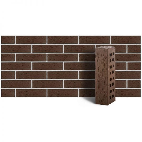 Клинкер фасадный ЛСР М300 коричневый Мюнхен береста 250х85х65 0.7 НФ