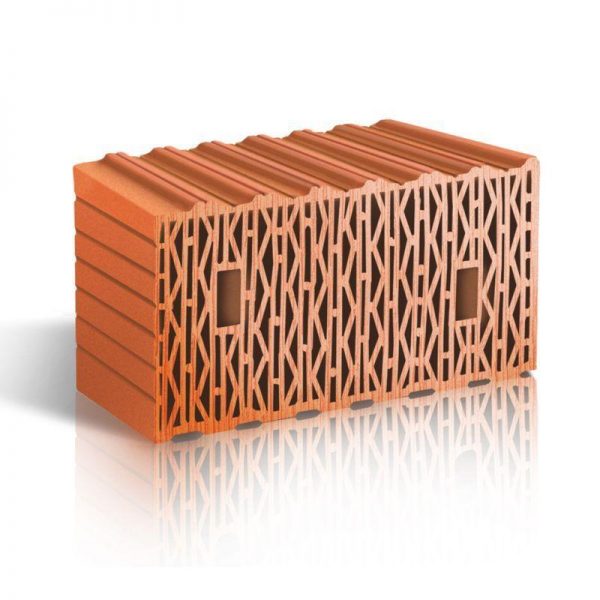 Крупноформатный поризованный керамический блок ЛСР 12.35 NF М100