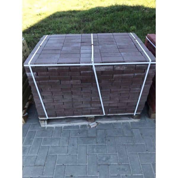 Плитка тротуарная бетонная Бел-Блок Коричневая 200*100*45