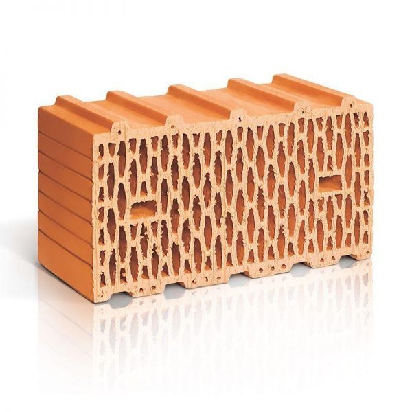 Крупноформатный поризованный керамический блок ЛСР 14.3 NF М100