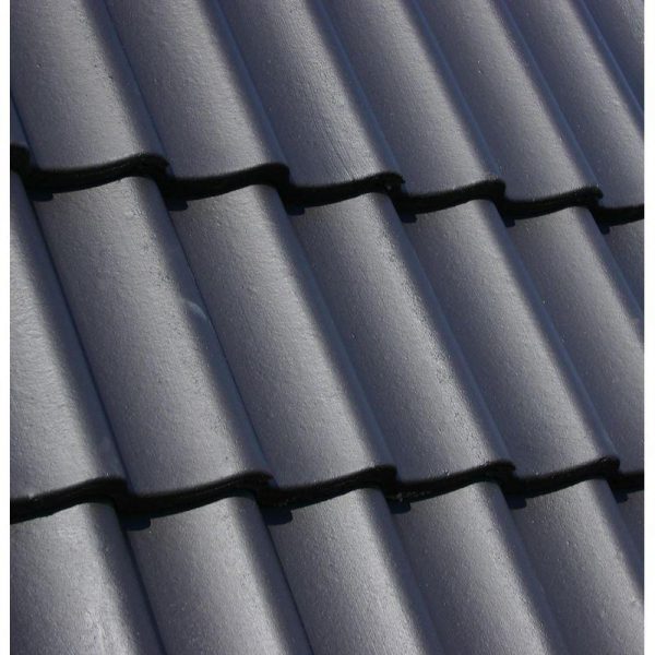 Цементно-песчаная черепица Baltic Tile рядовая Sea Wave синий